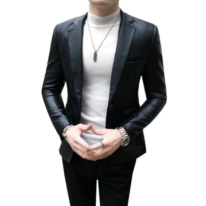 Blazer Masculino de Couro Monzzani MZ210