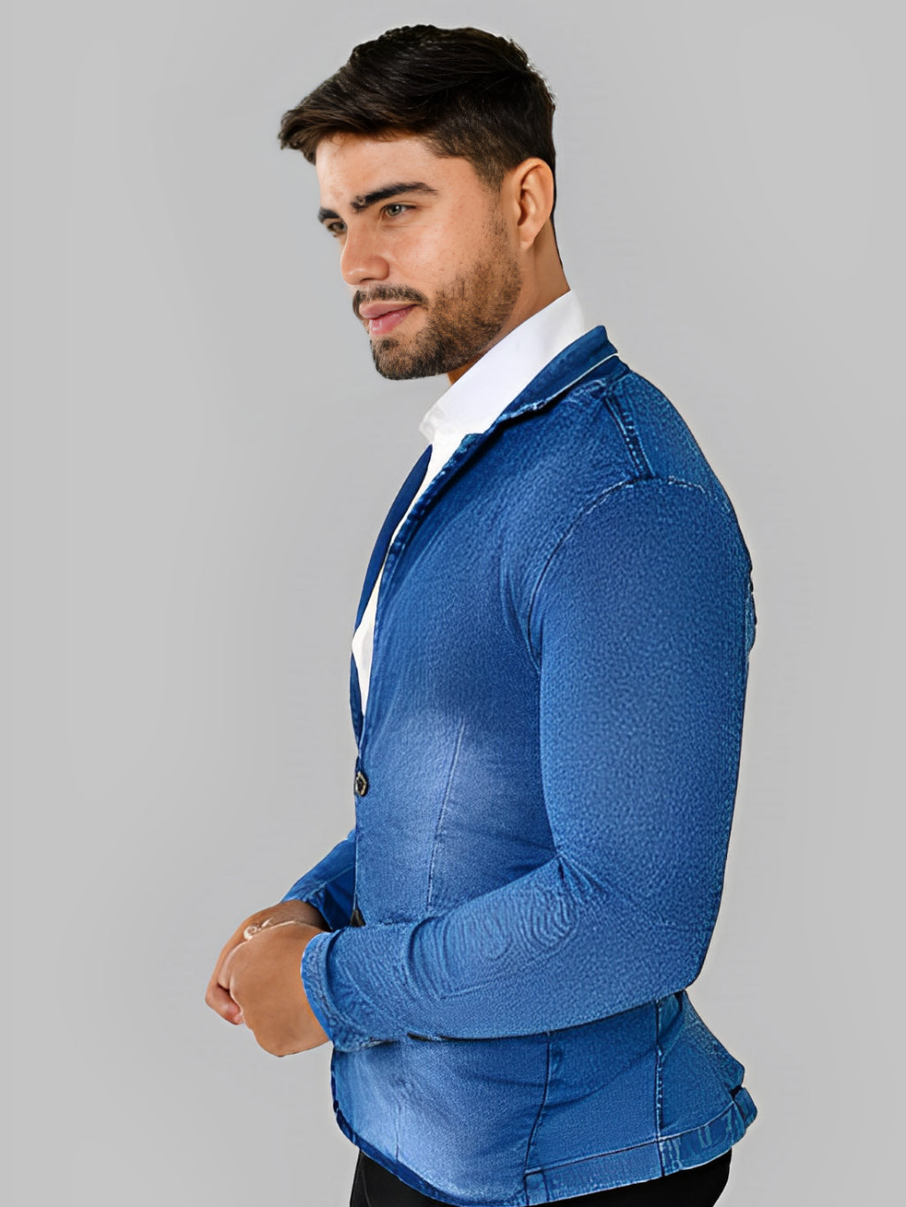 Blazer Masculino Slim Fit Moderno Elegante Elastano casual