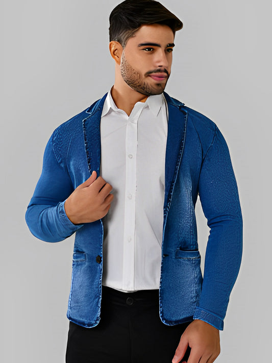 Blazer Masculino Slim Fit Moderno Elegante Elastano casual